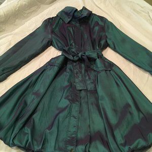 Head turning Iridescent Purple/Teal Stylish Coat by CCC size XL